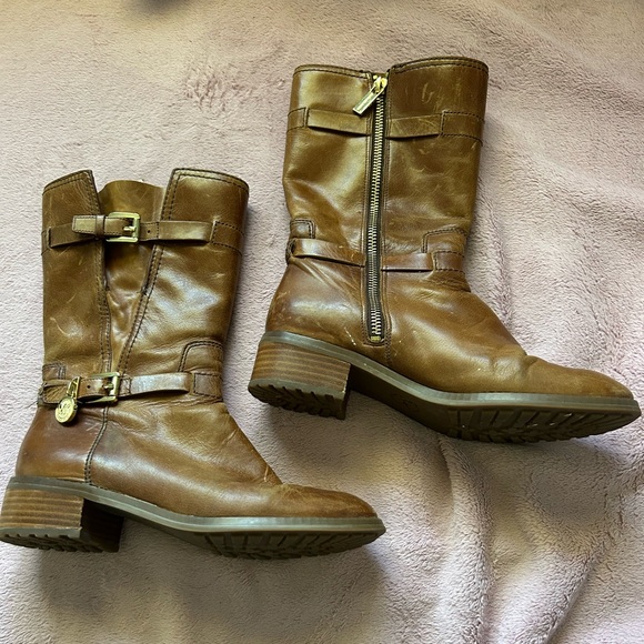Michael kors Brown Leather Women's Boots - Picture 1 of 11